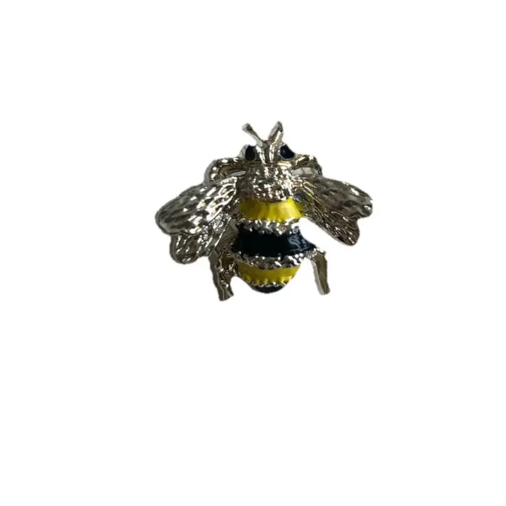 Vintage Set‎ Of 2 Signed Gerry’s Stinging Bumblebee Bee Enamel Gold Tone Brooch